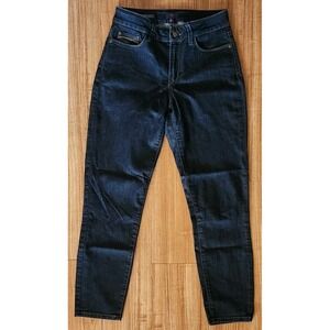NYDJ Jeans Women's Size 6 Blue Clarissa Ankle Dark Wash Denim Lift X Tuck Tech
